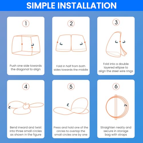 HASTHIP® Pop-Up Mosquito Net Tent for Double Size Bed Dual Zip Doors Mattress Straps Foldable Breathable Mesh Portable Canopy for Home Travel Classic White All-Round Protection HASTHIP® Pop-Up Mosquito Net Tent for Double Size Bed Dual Zip Doors Mattress Straps Foldable Breathable Mesh Portable Canopy for Home Travel Classic White All-Round Protection